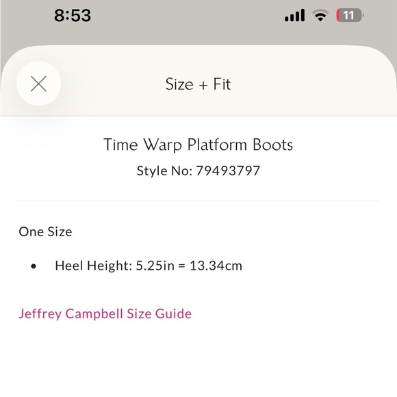 Jeffery Campbell timewarp boot 7 , EUC - Picture 4 of 10